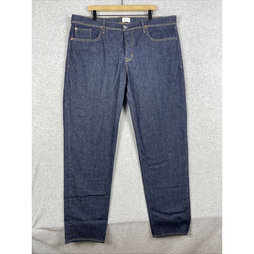 Hudson Sartor Jeans Mens 42 Dark Wash Relaxed Skinny Button Fly Denim